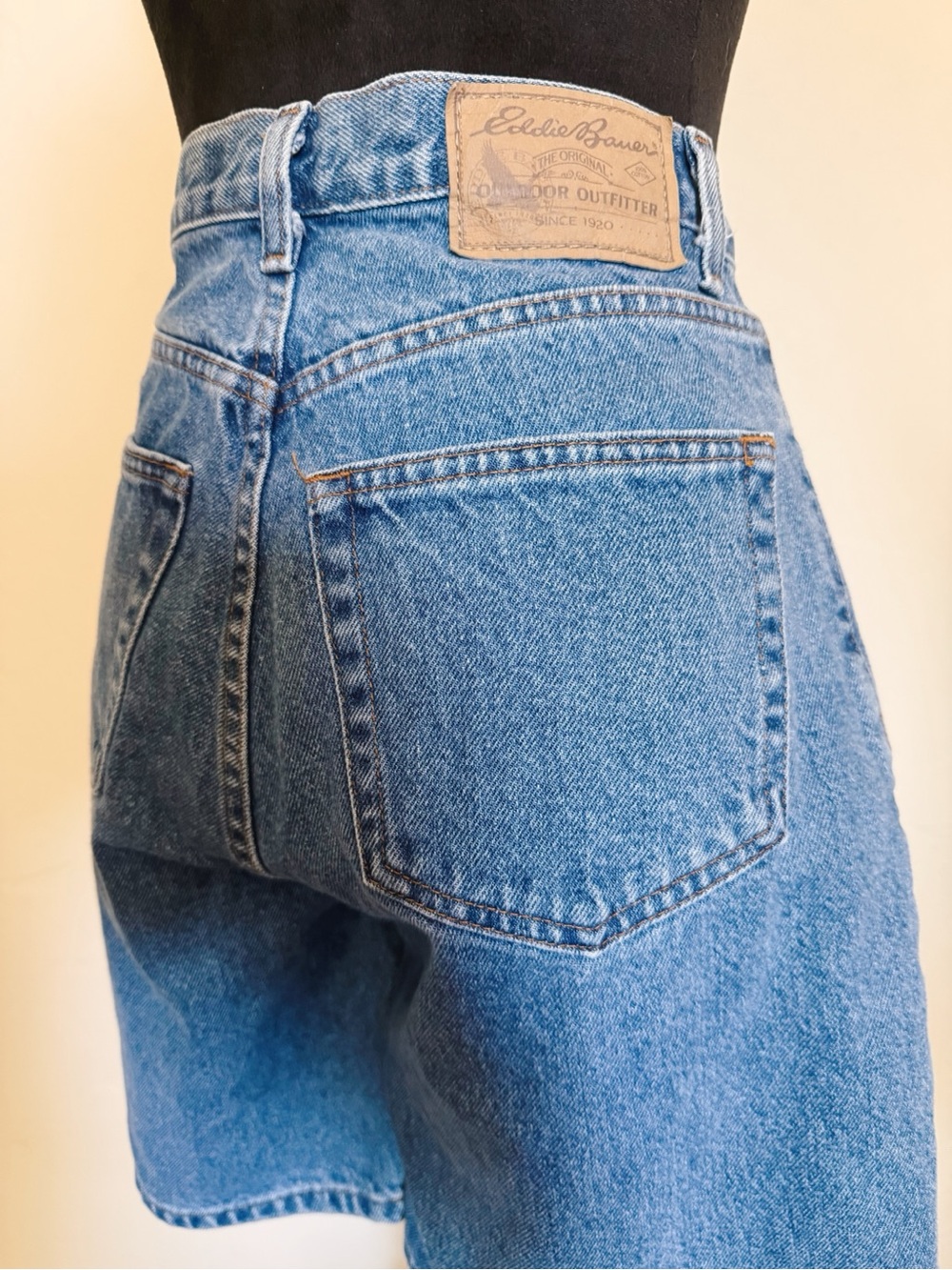 Eddie Bauer Blue High-Rise Denim Shorts